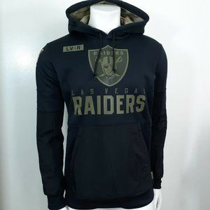 Nike Las Vegas Raiders Mens Black Salute to Service Football Hoodie Medium NWT